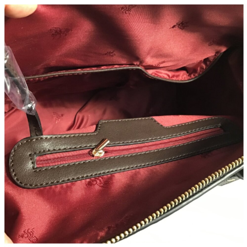 2-IN-1 Multicolor Alligator Crocodile Large Satchel Set With Wallet - Picture 10 of 12